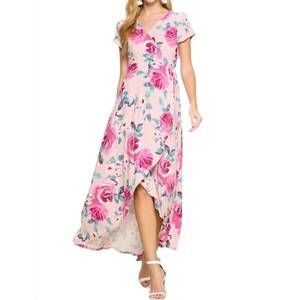 NEW EMERALD COLLECTION take me away floral maxi dress in blush
